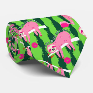 Gravata Luminosas-de-piclebol cor-de-rosa 🦥