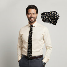 Gravata Luxo Midnight Geometry