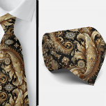 Gravata Luxury Black White Gold Paisley Diamond Neck Tie<br><div class="desc">Refined Elegance in Gold, Black, & White Paisley Elevate your formal look with this Luxury Gold and Black with White Faux Diamond Paisley Relief Jacquard Neck Tie. Designed for weddings and distinguished occasions, this tie blends timeless sophistication with radiant contrast, making it a standout accessory for grooms, groomsmen, and stylish...</div>