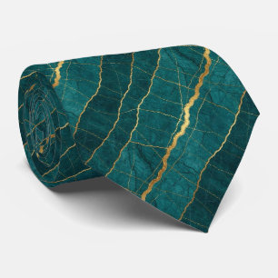 Gravata Luxury Stone Tie   Mármore Turquesa, Azul-marinho 