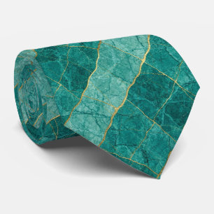 Gravata Luxury Stone Tie   Turquesa, Azul Turquesa & Mármo