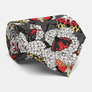 Gravata Luzes sobre hidrangea branca