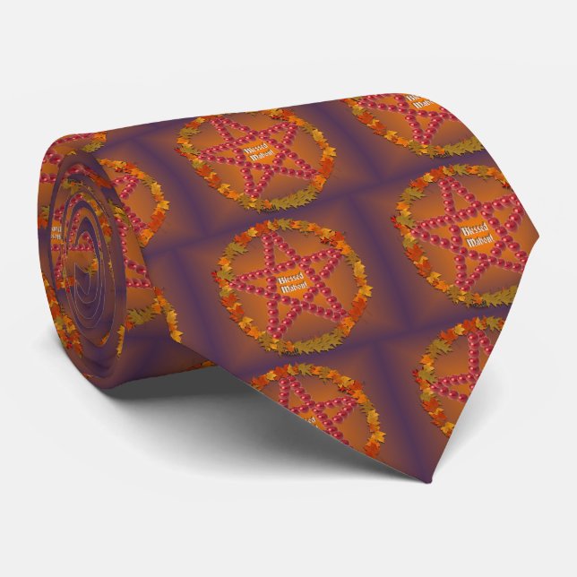 Gravata Mabon Pentacle (Rolled)