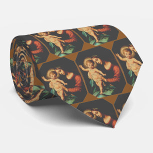 Gravata Madonna And Child Neck Tie