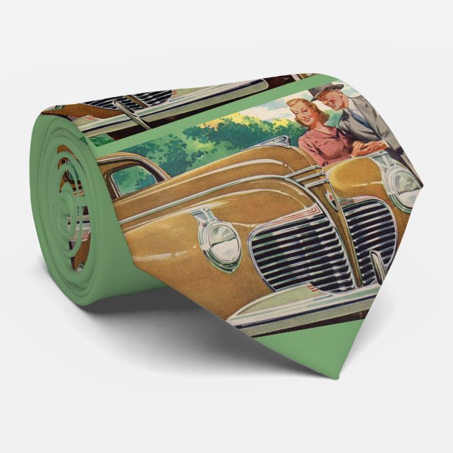 Gravata Mãe e Pai MMOTH 1941 Plymouth impressão (Rolled)
