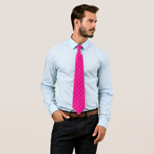 Gravata Magenta e preto