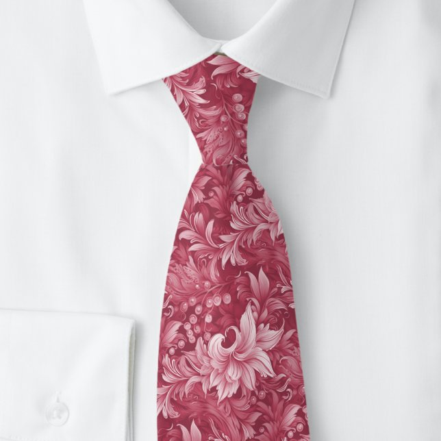 Gravata Magenta Ornate Botânico (Criador carregado)