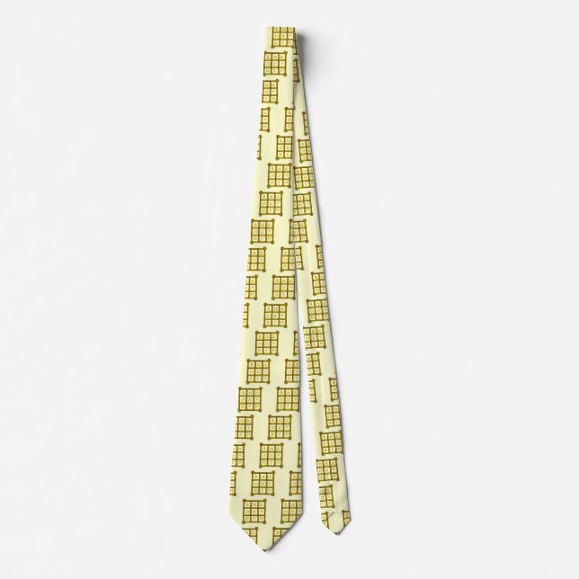 Gravata MAGIC SQUARE 33, creme (Frente)