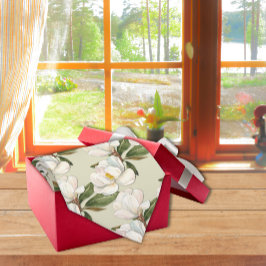 Gravata Magnolia Floral Neck Tie