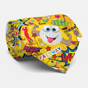 Gravata ⛳️ Magro mistura de golfe amarelo 💛