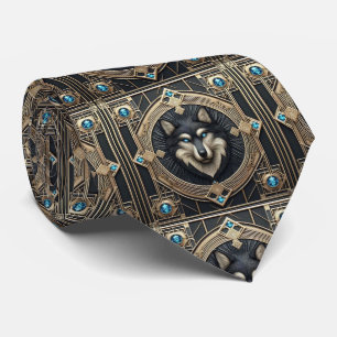 Gravata Majestoso Lobo   Moda Masculina para Homen