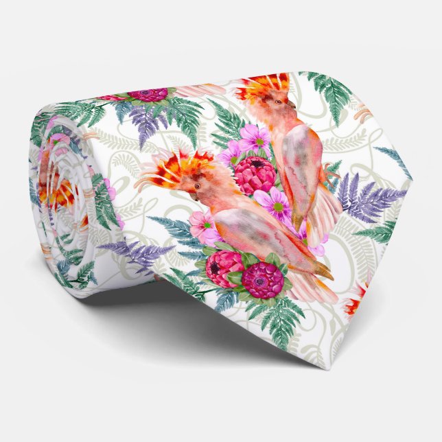 Gravata Major Mitchell Cockatoo australiano (Rolled)