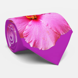 Gravata Manchas de guisado de flores de Hibiscus,