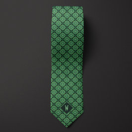 Gravata Mandala Botânico Verde