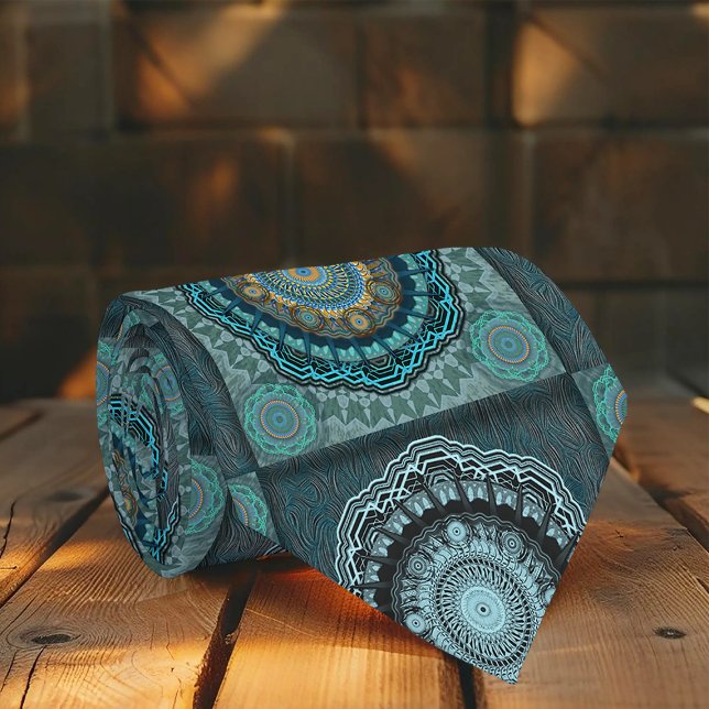 Gravata Mandala dos olhos psicodélicos guiados persa (Criador carregado)