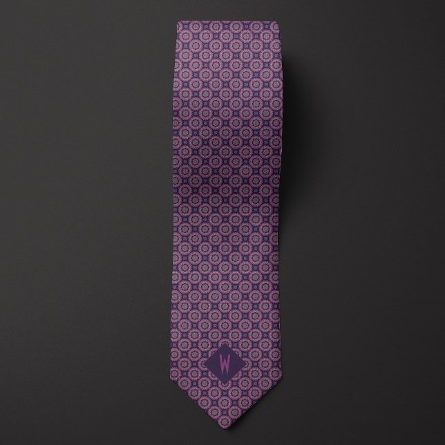 Gravata Mandala Roxo de Duas Cores (Criador carregado)