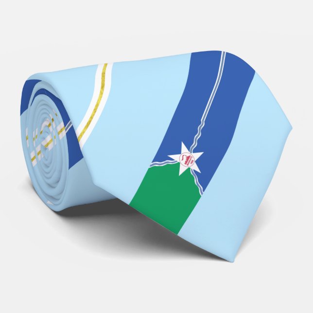 Gravata Mankato (Minnesota) bandeira da cidade Neck Tie (Rolled)