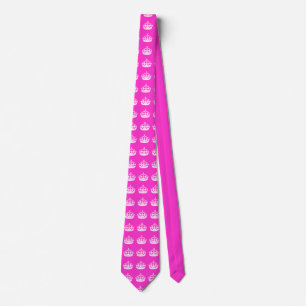 Gravata Mantenha o CALM CROWN no Hot Pink Personalize isso
