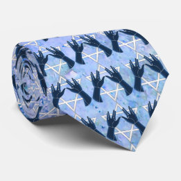 Gravata Mãos Cohanim - Magen David - Blue Rock