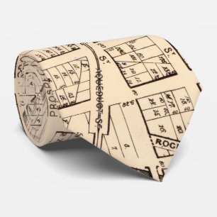 Gravata Mapa do vintage de Georgetown (C.C.) de Washington