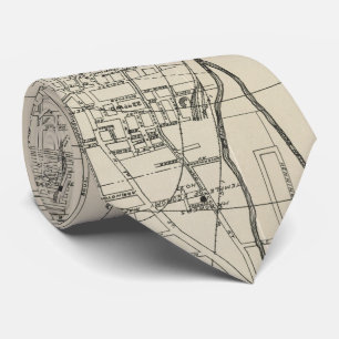 Gravata Mapa do vintage de Memphis Tennessee (1911)