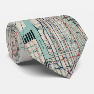 Gravata Mapa do vintage de Seattle Washington (1911)