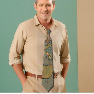 Gravata mapa mundial do século XVI