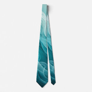 Gravata Mar Azul Turquesa Sonho Giratório