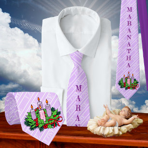 Gravata Maranatha Tie 4 de 4 para o Advent (Quarta Semana)