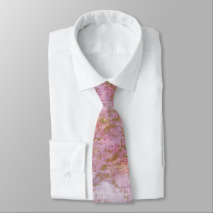 GRAVATA MARBLE ART DECO PATTERNK LILAC TIE