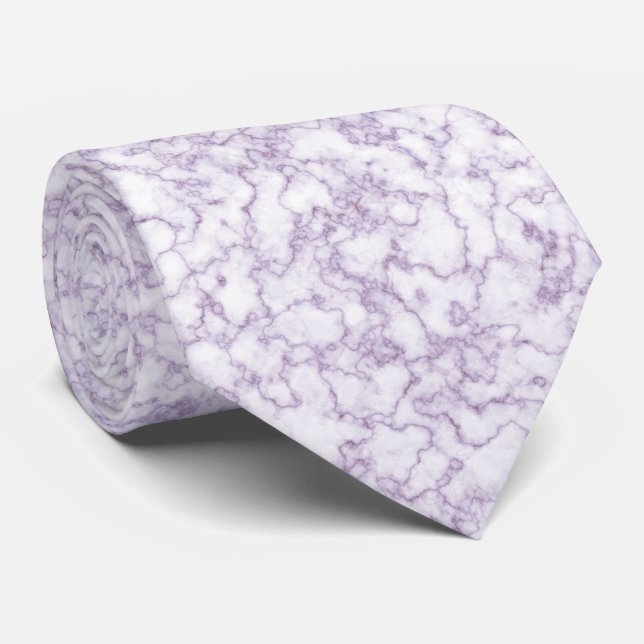 Gravata Marble Pattern (roxo) (Rolled)