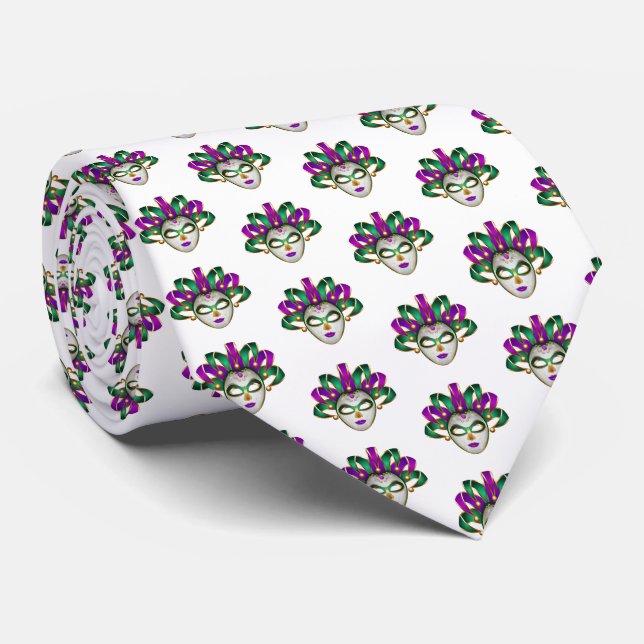 Gravata Mardi Gras (Rolled)