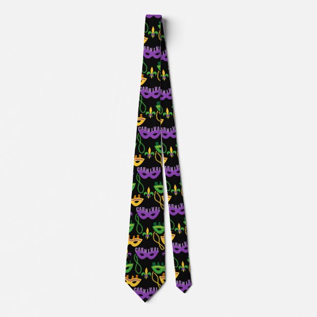 Gravata Mardi Gras Patterned (Frente)