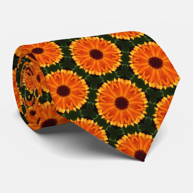 Gravata Marigold Geométrico 010614(1) (Rolled)