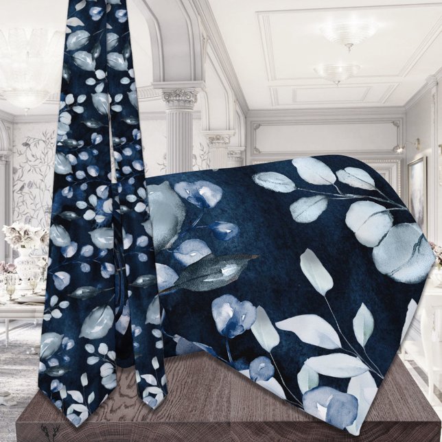 Gravata Marinho Azul Água Molerda Azul Molhado Casamento V (Criador carregado)