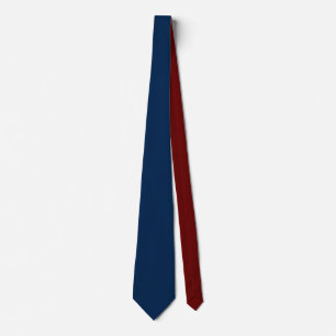 Gravata Marinho azul frente e marrom vermelho traseiro cor