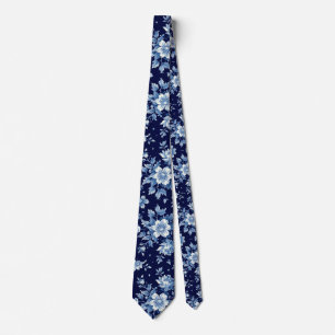 Gravata Marinho Azul Porcelain Padrinhos de casamento De C