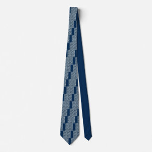 Gravata Marinho Blue Digital Pixels Camouflage Decor
