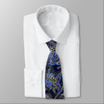 Gravata Marinho preto e Dourado Paisley Peacock<br><div class="desc">Marinho Azul Preto e Dourado Coletor de Festa de casamento de Paisley Vintage Indígena para as Caras. Pai da Noiva, Pai da Noite, Padrinho de casamento, Melhor Homem e Noite. Retro Paisley Wedding Design. Vintage inspirou Paisley Aestic Mehndi Indian Paisley Gravatas de Casamento. Também perfeito para os Temas de Casamento...</div>
