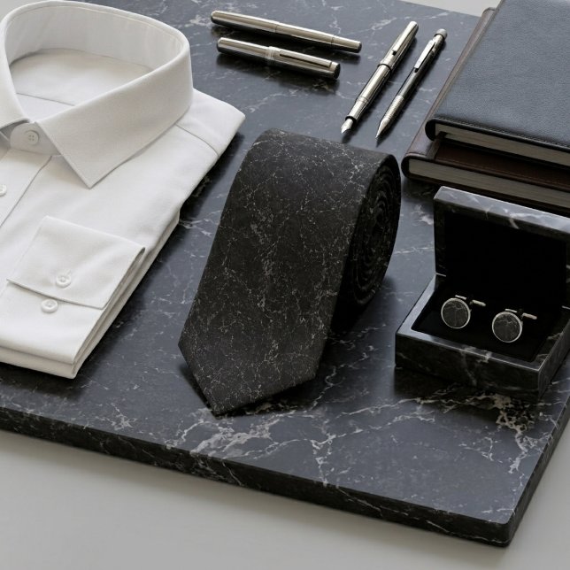 Gravata Mármore Charcoal & Silver Smoke (Criador carregado)