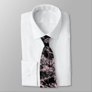 Gravata Mármore rosa e preto