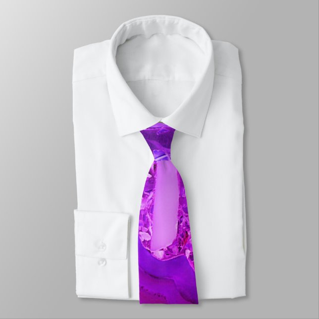 Gravata Mármore Roxo Exótico (Amarrado)