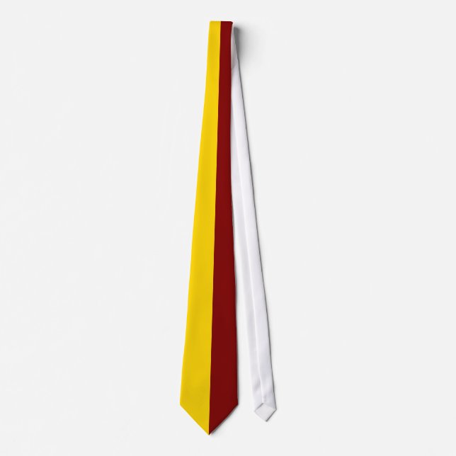 Gravata Maroon e Dourada Coluna de Duas Cores (Frente)