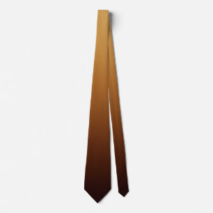 Gravata Marrom Dourado Chocolate Cores Quentes