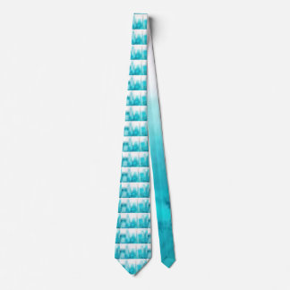Gravata masculina azul-turquesa