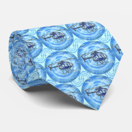 Gravata masculina Blue Sky Helicopter