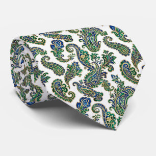 Gravata masculina com padrão clássico de Paisley d