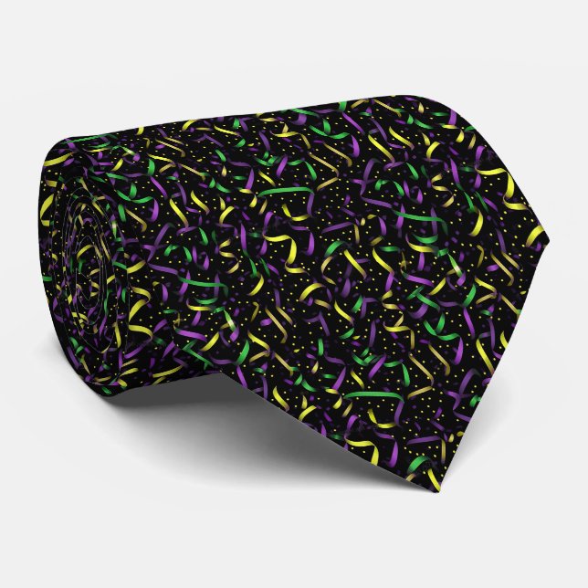 Gravata masculina de Mardi Gras (Rolled)