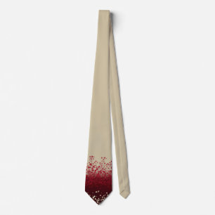Gravata masculina elegante ombre floral bege e bur