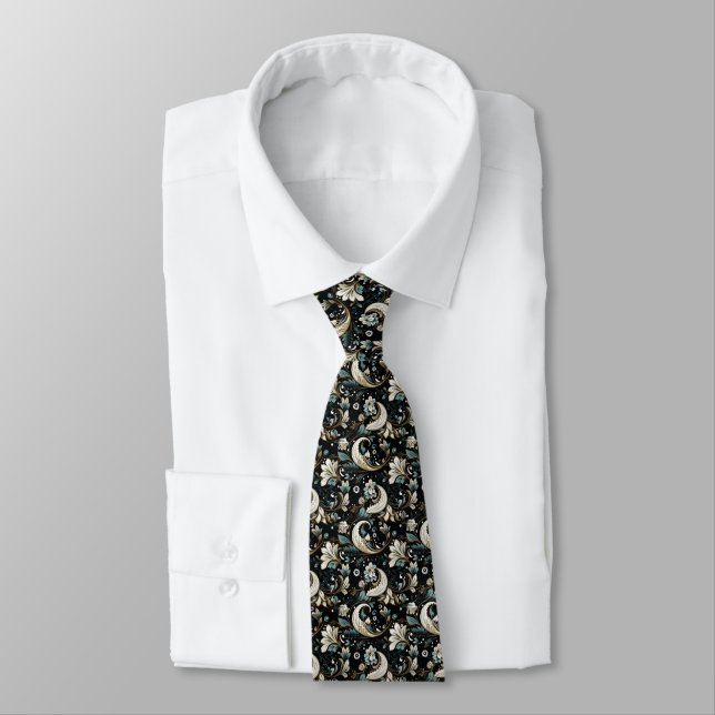 Gravata Masculina Estampada de Paisley (Amarrado)